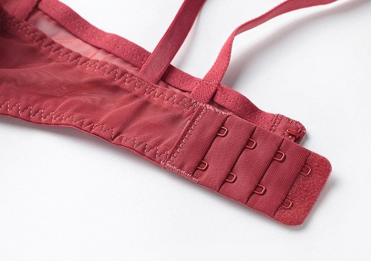 Ensemble de lingerie en dentelle avec soutien-gorge push-up
