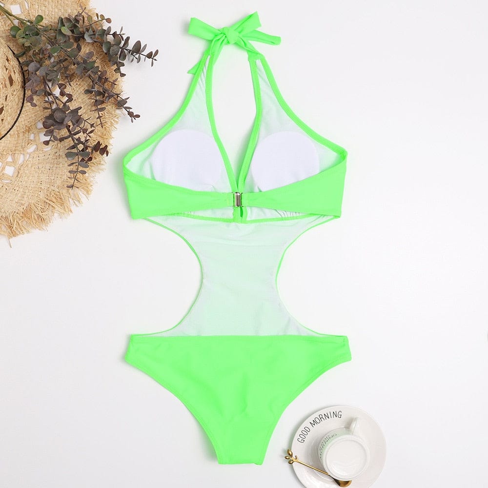 Monokini stylé avec une coupe intégrale