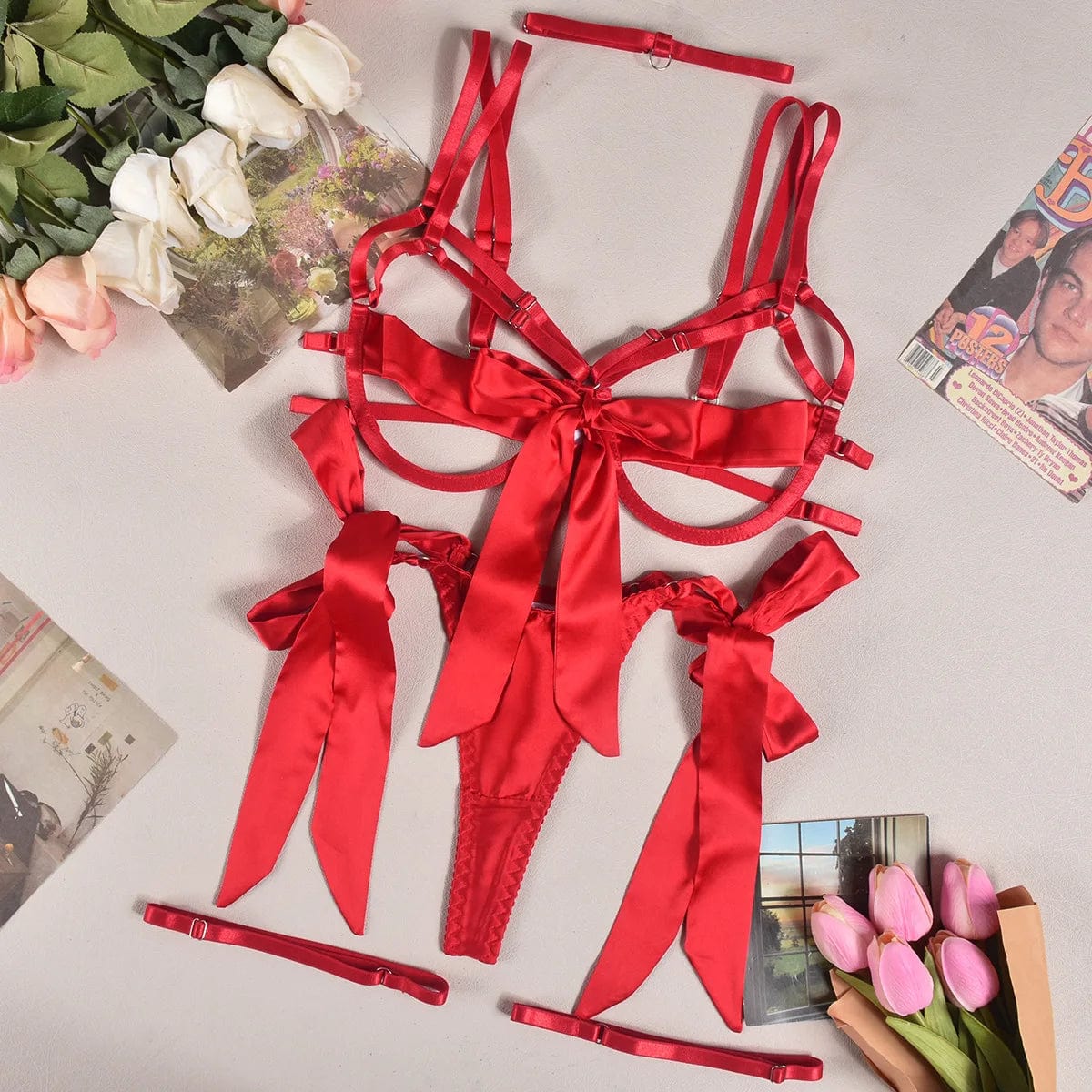 Ensemble de lingerie avec un soutien-gorge push-up