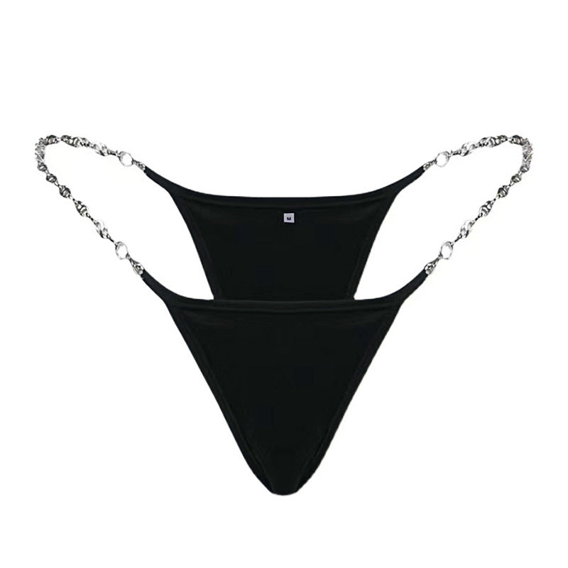 Thong with a removable chain