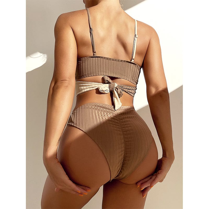 Bikini deux pièces taille haute