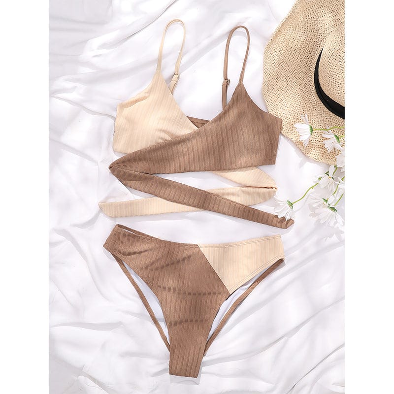Bikini deux pièces taille haute