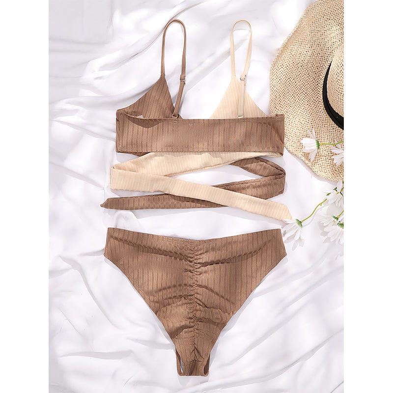 Bikini deux pièces taille haute
