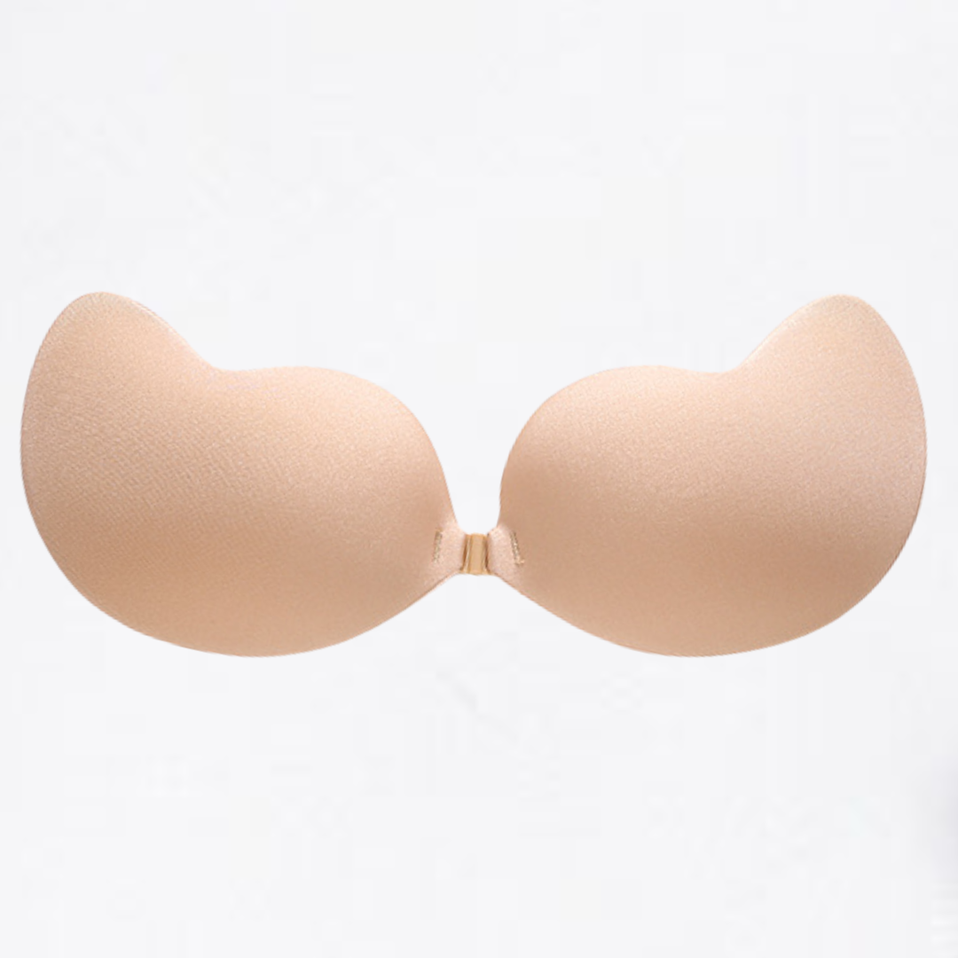 Soutien-gorge auto-adhésif en matériau silicone.