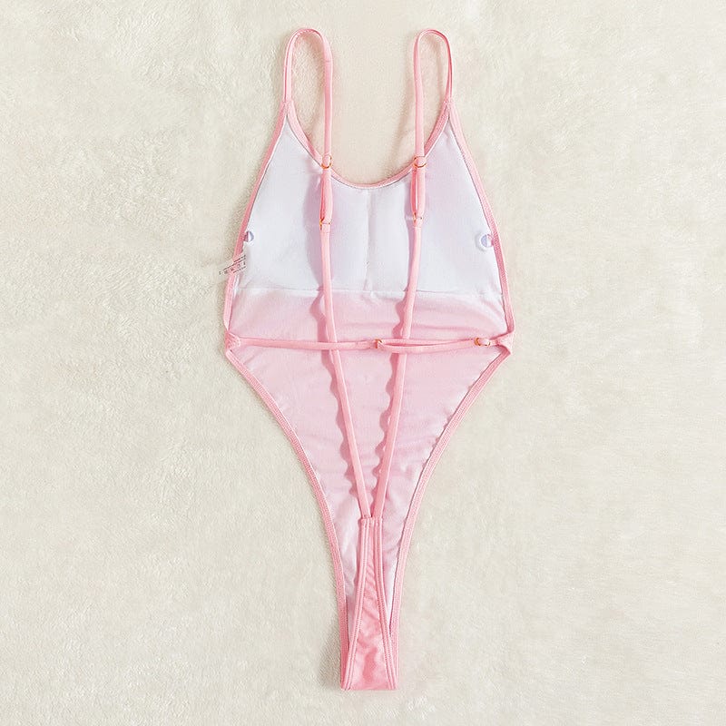 Maillot de bain une pièce avec un décolleté plongeant