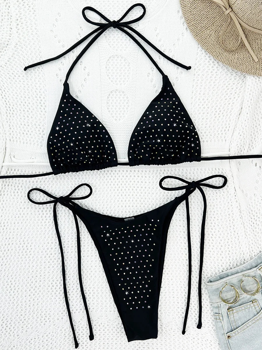 Luxury bikini with zirconia