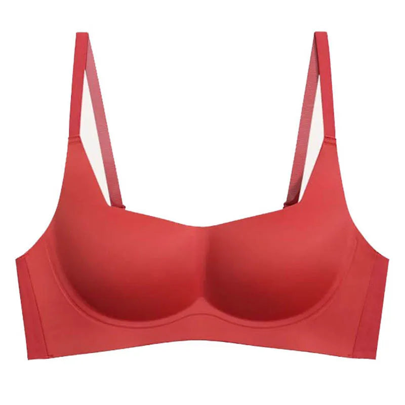 Soutien-gorge push-up sans couture avec bretelles réglables