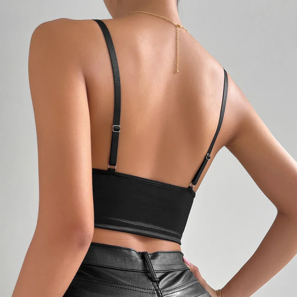Plunge neckline bra