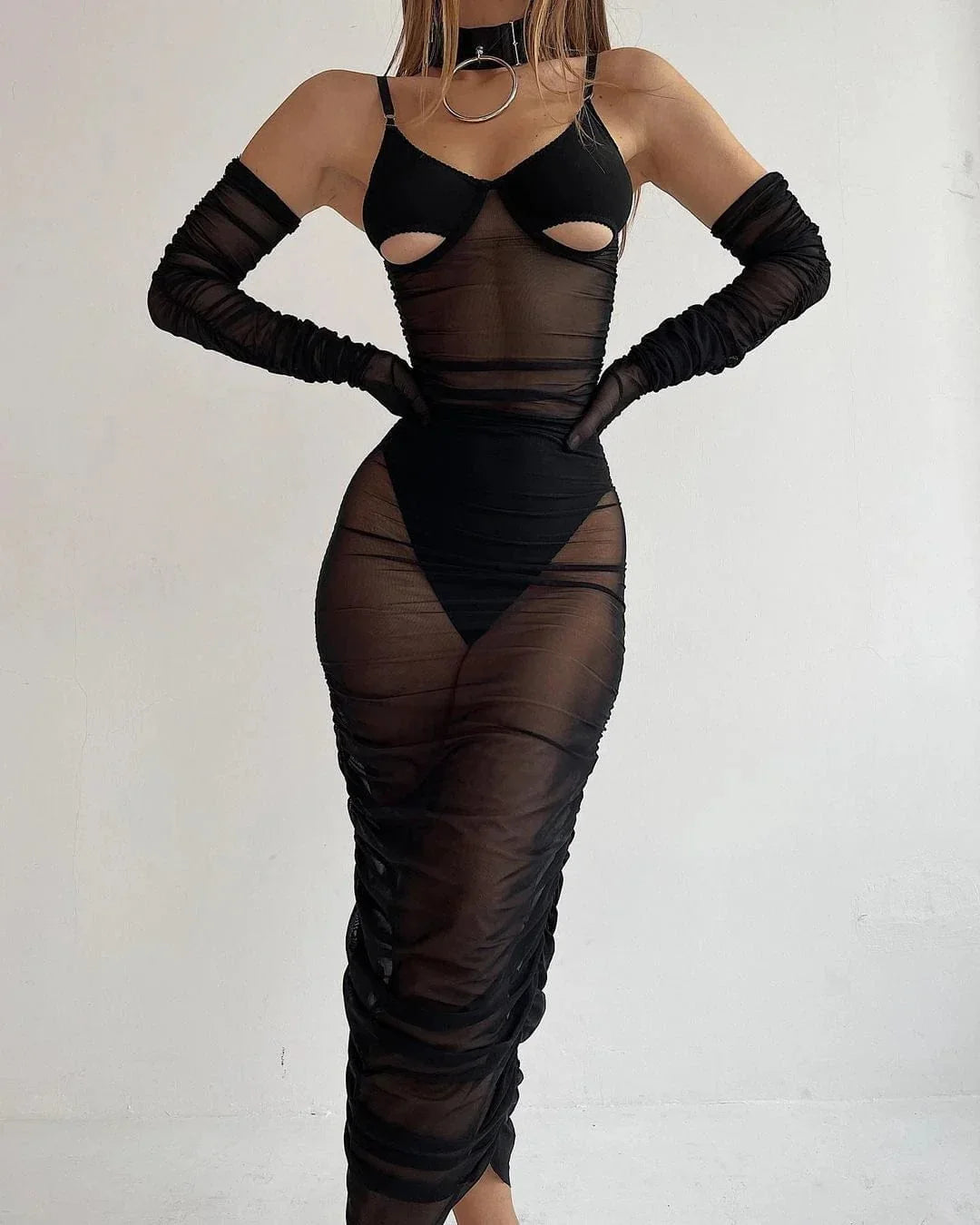 Ensemble de lingerie avec des inserts en dentelle