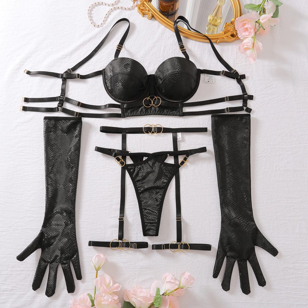 Ensemble de lingerie avec finition en dentelle