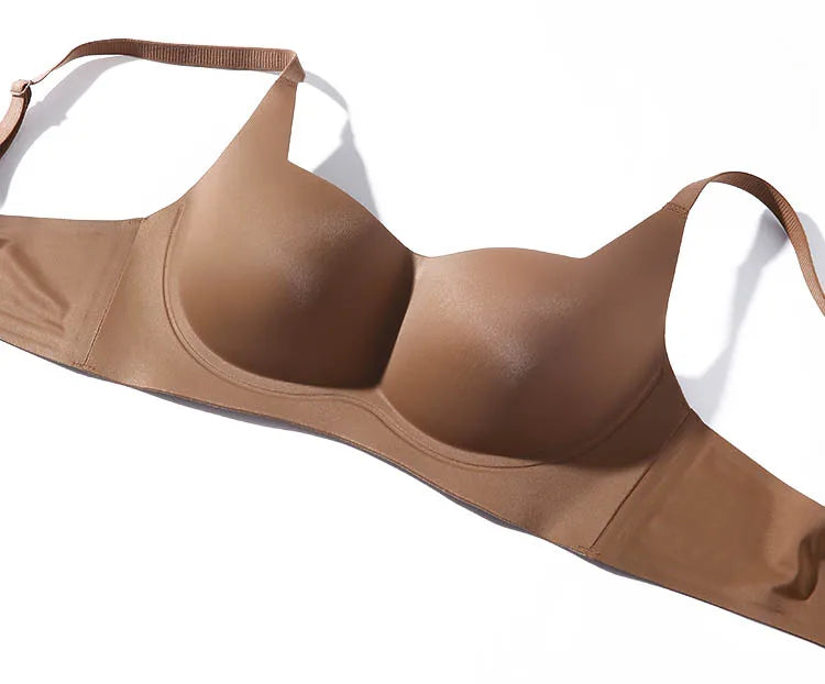 Soutien-gorge push-up sans couture avec bretelles réglables