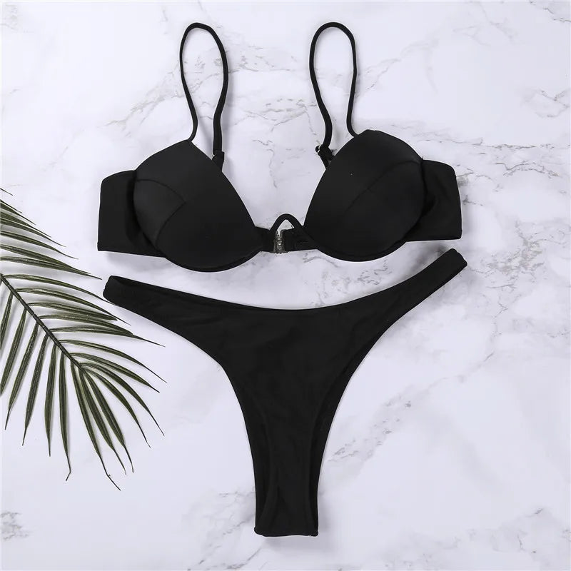 Maillot de bain deux pièces avec effet push-up