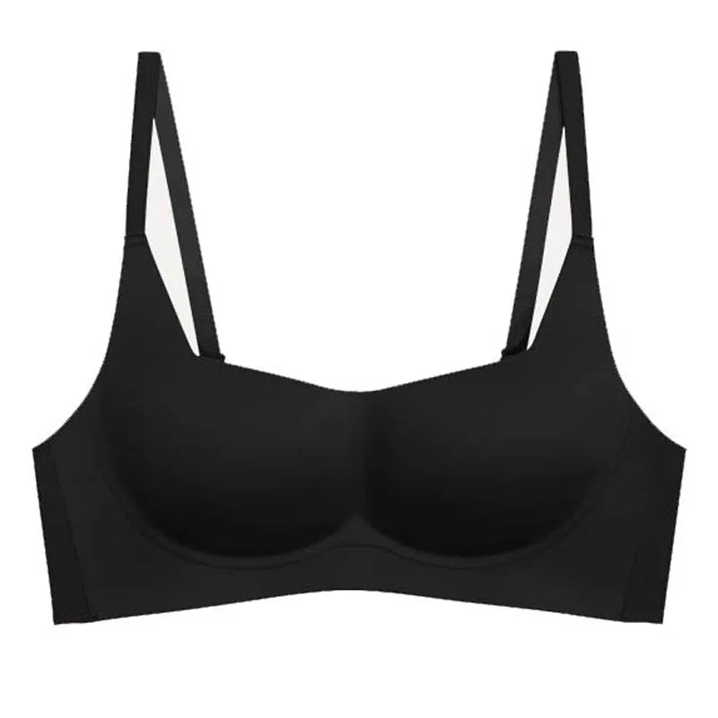 Soutien-gorge push-up sans couture avec bretelles réglables