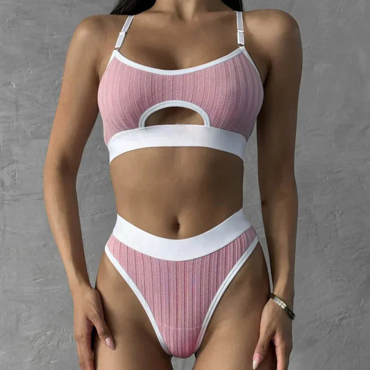 Ensemble de lingerie de sport avec bretelles réglables