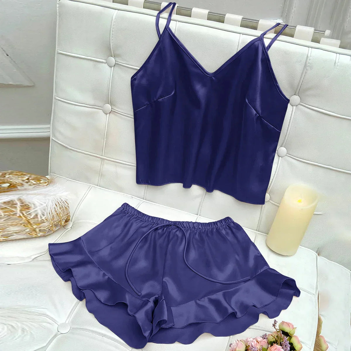 Ensemble de pyjama avec bretelles réglables