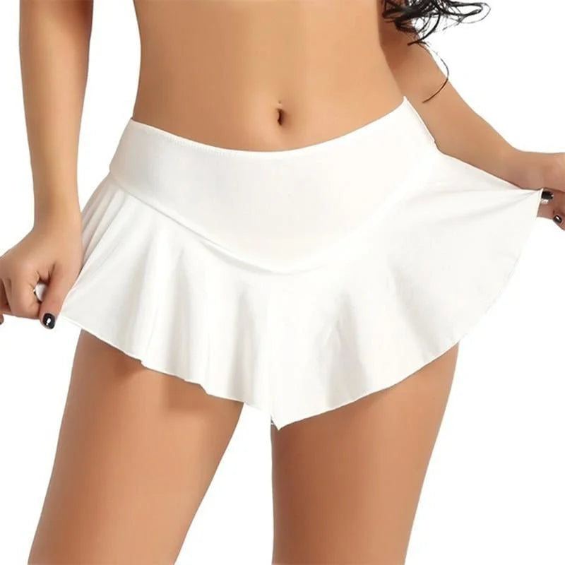 Blanc Mini jupe classique