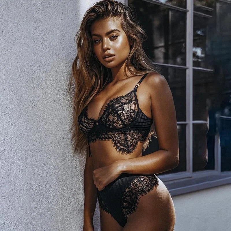  Lingerie Chic & Sexy en Dentelle - Ensemble 2 pièces
