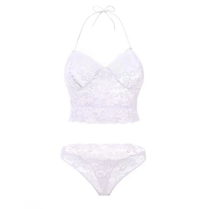  Lingerie Dentelle Bretelles Fines - Ensemble 2 Pièces