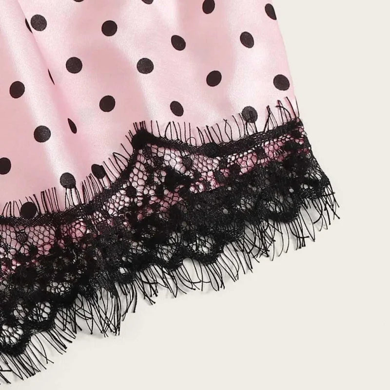  Pyjama Femme - une Pièce Motifs à Pois