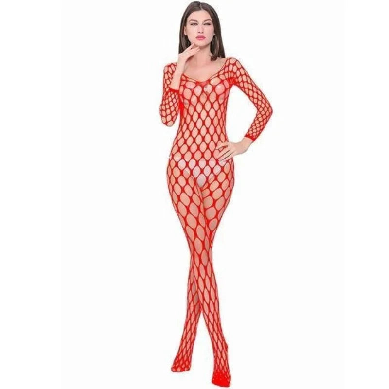 Rouge Bodystocking en maille