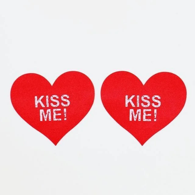 Rouge Cache-tétons Autoadhésif - Kiss Me