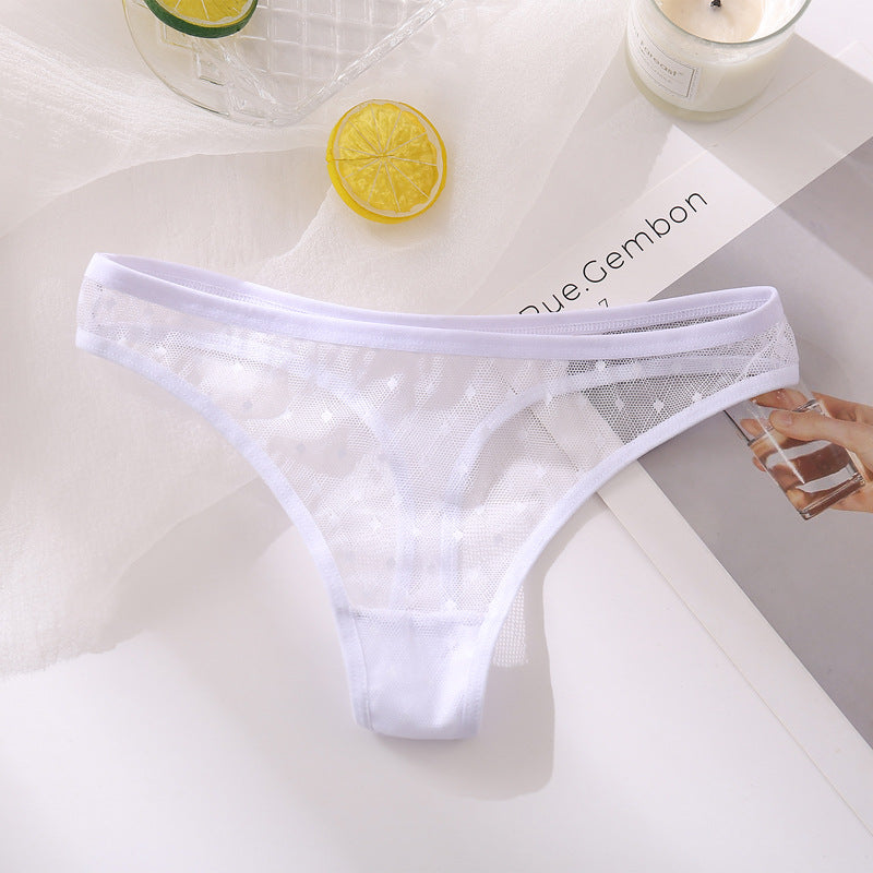  String Transparent pour Femme - pack de 3