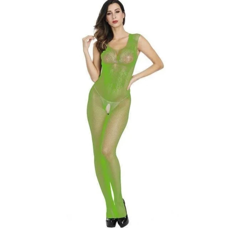 Vert Bodystocking en maille fine